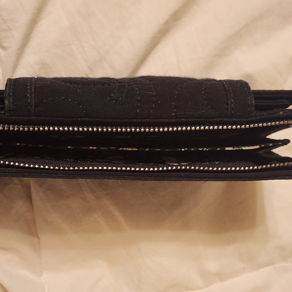Vera Bradley Black Quilted Wallet - Picture 5 of 6